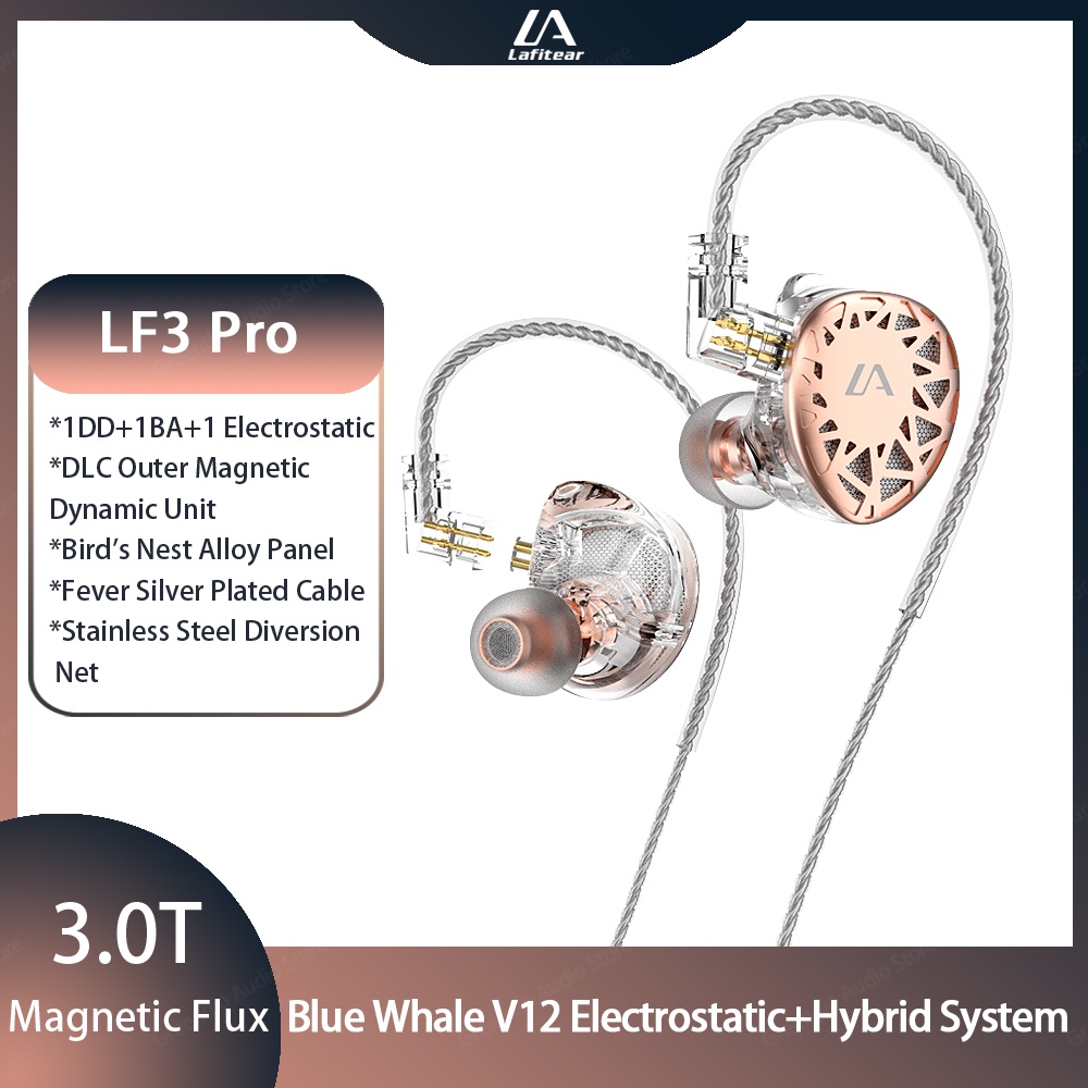 Lafitear LF3 Pro Earphone IDD+IBA+1EST Electrostatic Hybird Technology ...
