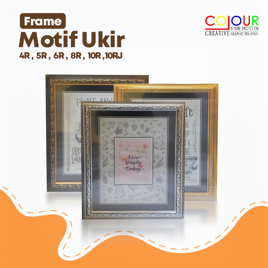 FRAME GOLD, SILVER, BROWN CARVED FRAME 4R, 5R, 6R, 8R, 10R, 10RJ photo ...
