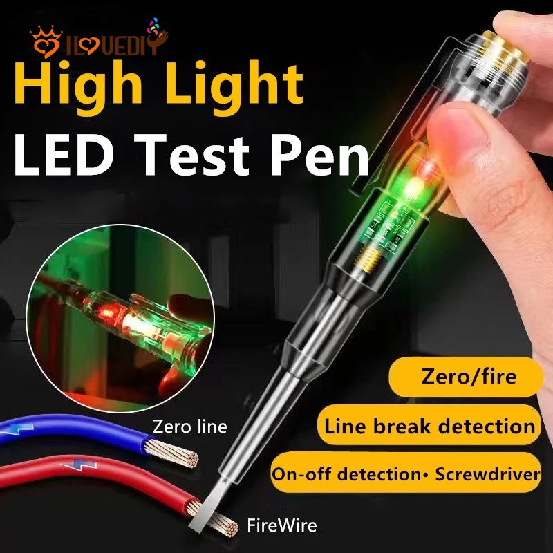Non Contact Induction Test Pencil Electrical Screwdriver Probe Sensor Circuit Tester with Beep