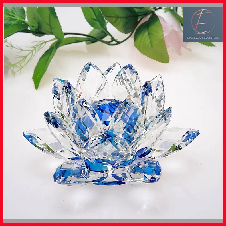 SG Crystal Lotus Flower Ornament Mother Day Gift Mother's Day Gift Feng ...