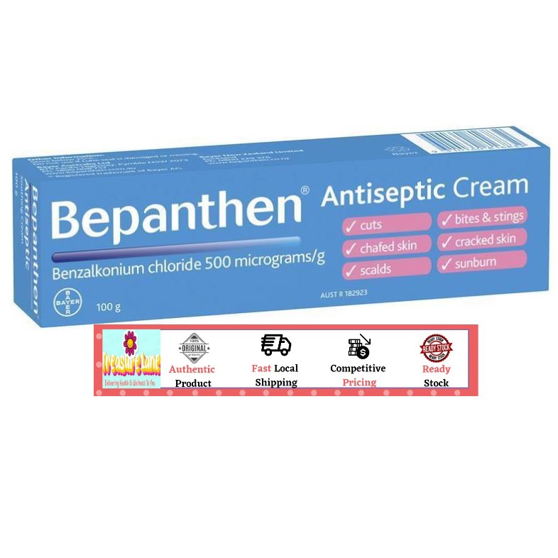 Bepanthen Antiseptic Cream 100g for the Treatment of Nappy Rash Cuts