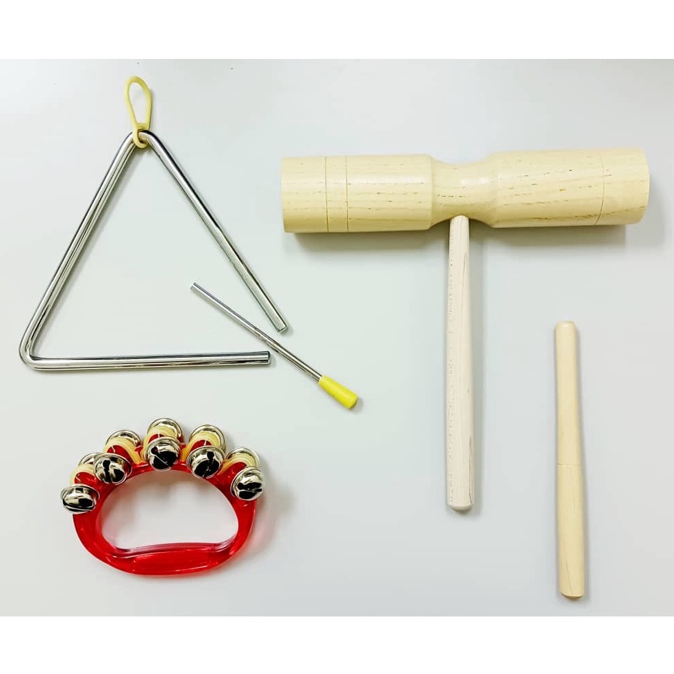 Musical Instruments Alat Music Kayu Tik Tok Two Tone Block Wooden Ring ... - Tiktok Shopping For Musical Instruments