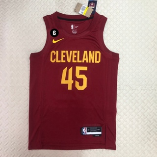 Nike Men's Cleveland Cavaliers Donovan Mitchell #45 Red Dri-Fit Swingman Jersey, Small