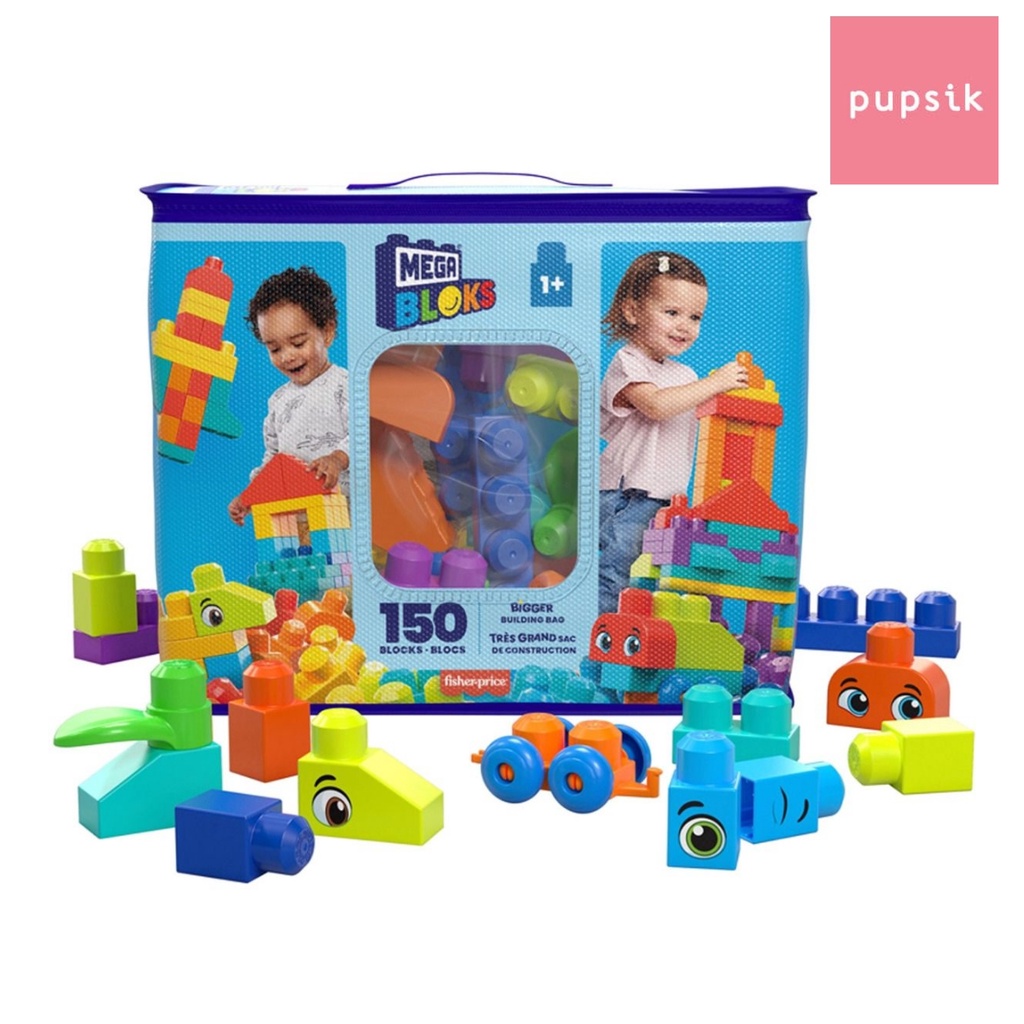Mega Bloks First Builders Big Building Bag, 60/150pcs (2 Colors)