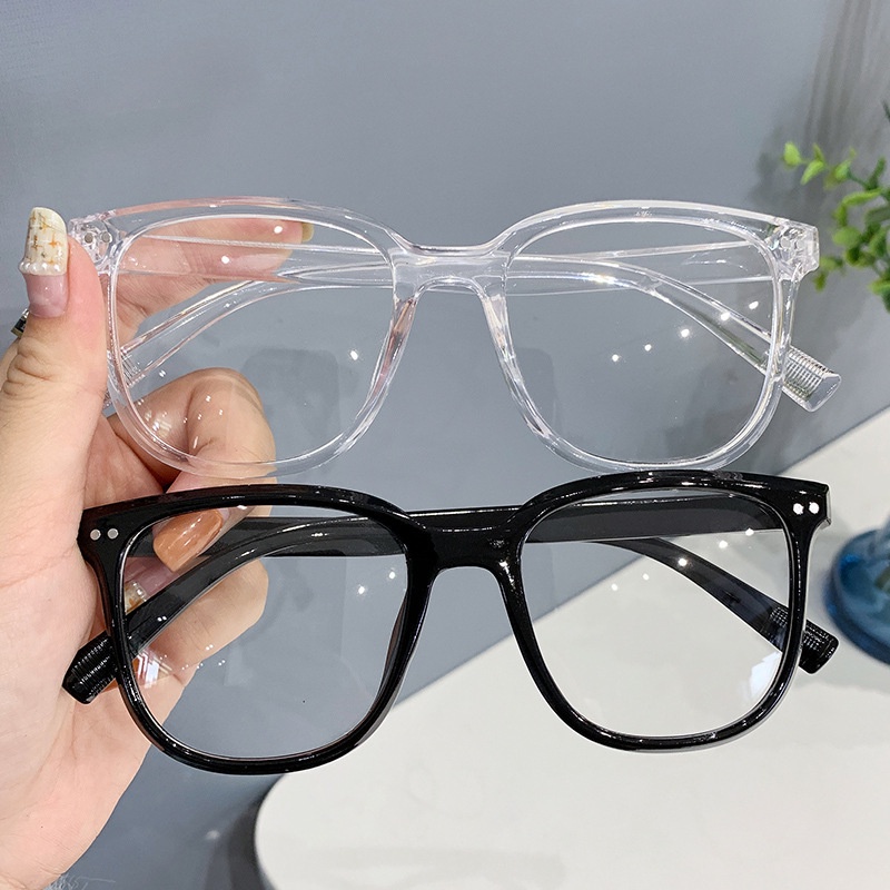 Round Eyewear Transparent Computer Glasses Frame Women Men