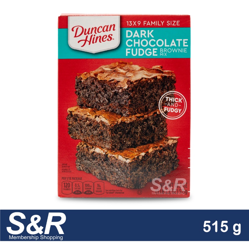 Duncan Hines Dark Chocolate Fudge Brownie Mix 515g Shopee Singapore