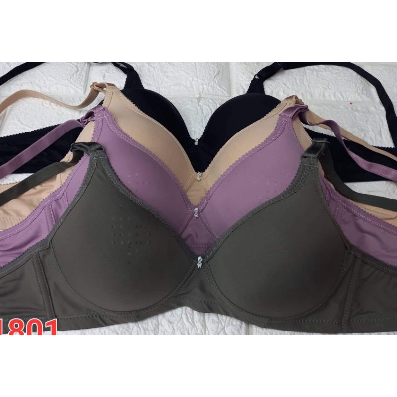 No wire plain soft cap bra sizes 34 to 40cap a and b | Shopee Singapore