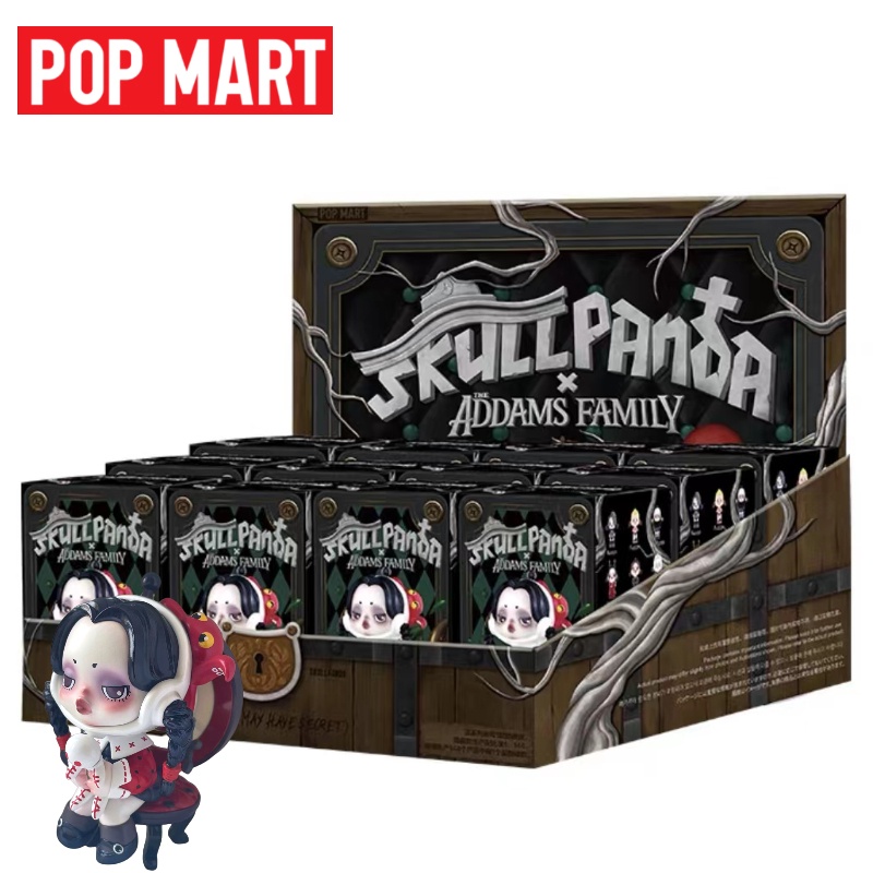 POP MART x SKULLPANDA -Quiet Wednesday- Addams Family Blind Box Mini Figure  Toy