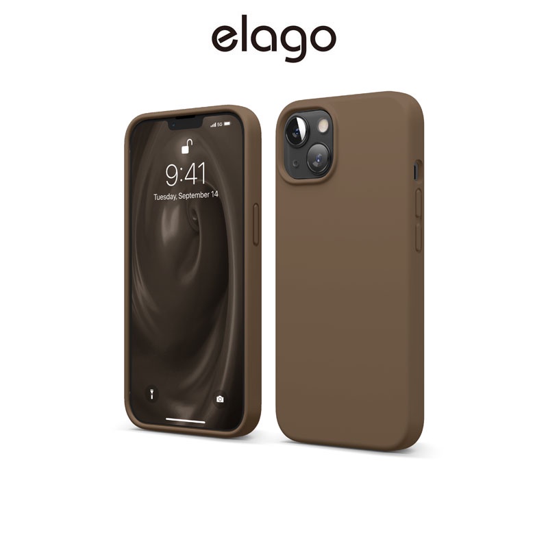 elago Liquid Silicone Case Compatible with iPhone 13 (6.1 inch) Case, Full Body Screen Camera Protective Cover, Shockproof, Slim Phone Case, Anti-Scratch Soft Microfiber Lining, 6.1 inch
