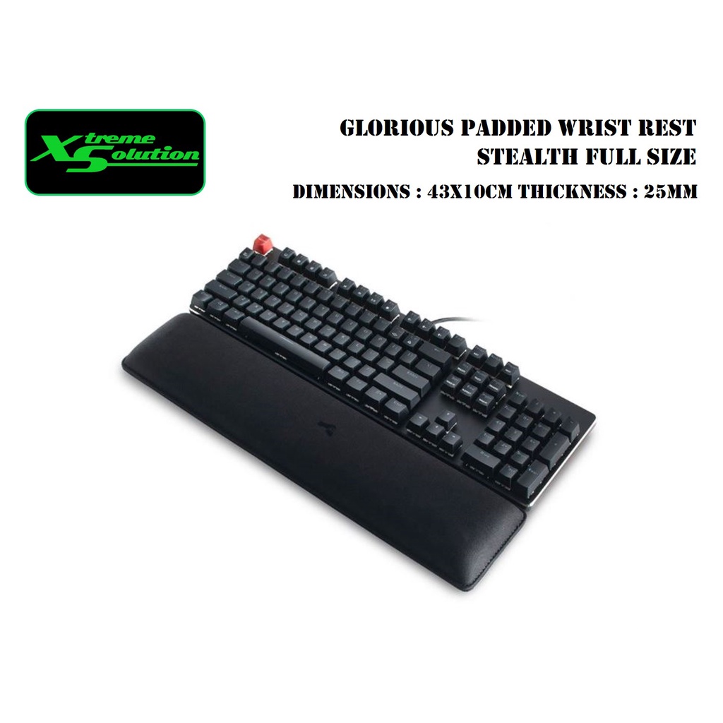 Glorious Padded Keyboard Wrist Rest Stealth Edition Compact / TKL