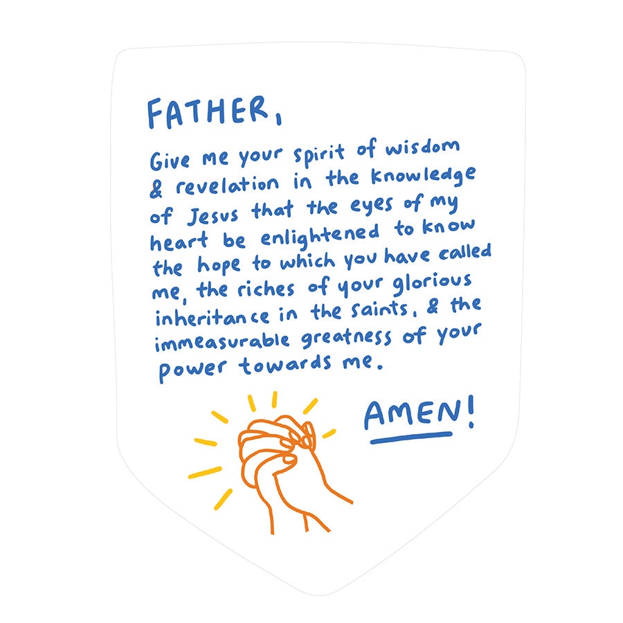 Father Give Me Your Spirit of Wisdom {Mirror Decal Stickers} Father Give Me Your Spirit of Wisdom {Mirror Decal Stickers}