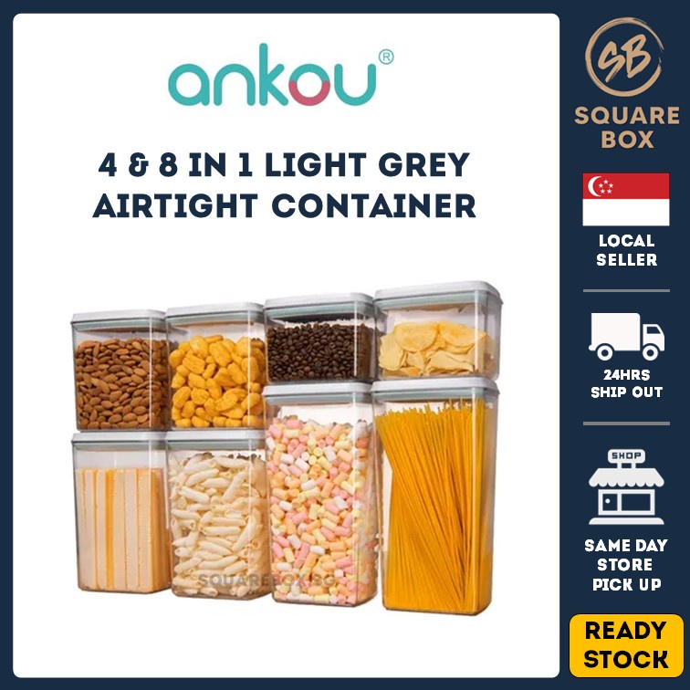 Ankou Food Storage Containers, Pop Airtight Food Storage