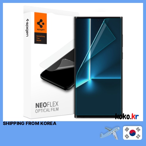 SPIGEN Galaxy S22 Ultra 5G Screen Protector Neo Flex ( 2 Packs ) with FREEBIES Shopee Singapore
