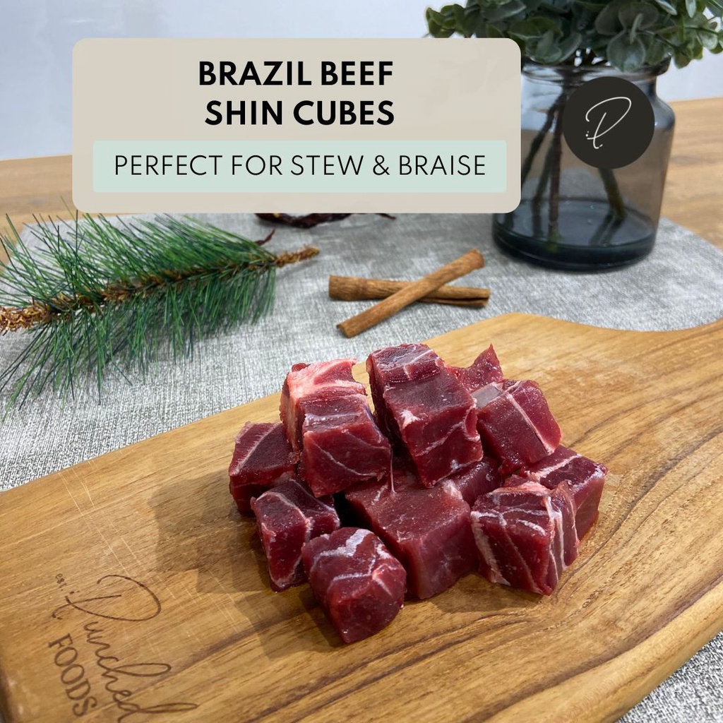Punched Foods Brazil Beef Shin/Shank Cubes 1KG (Halal) | Shopee Singapore