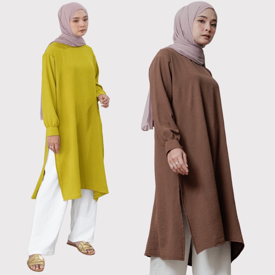 Crinkle Tunic LD 100/ CRINKLE AIRFLOW/ LONG CRINKLE Tunic/ Tunic And ...