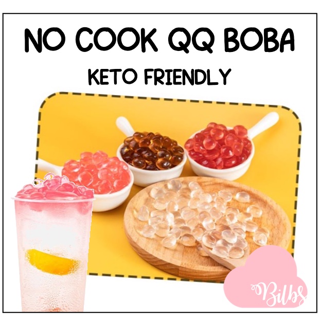 Keto Friendly No Cook QQ Boba Jelly sago Pearls Bubble Tea Pearls 1kg