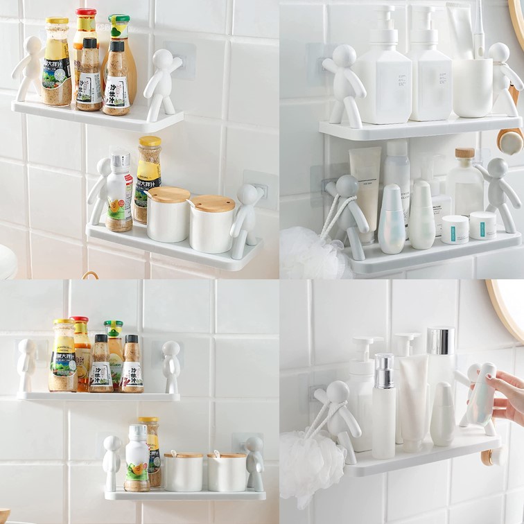 Wall Mount Organizer,Storage Rack Wall Mounted Reliable PP Universal ...