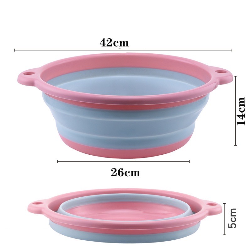 Bath water bucket Travel Foot Soa Collapsible Basin Foldable Wash Basin ...