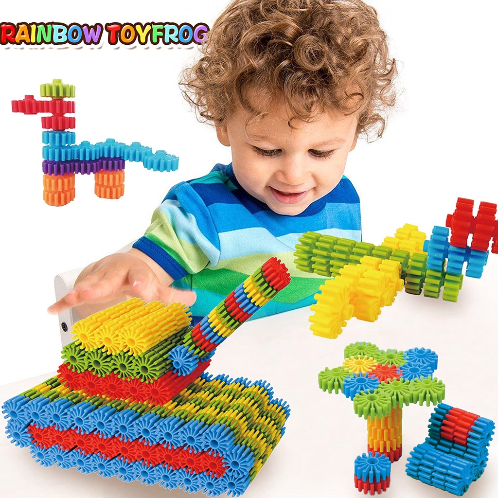 Gears Interlocking Learning Set, Manipulatives Building Kit Toys