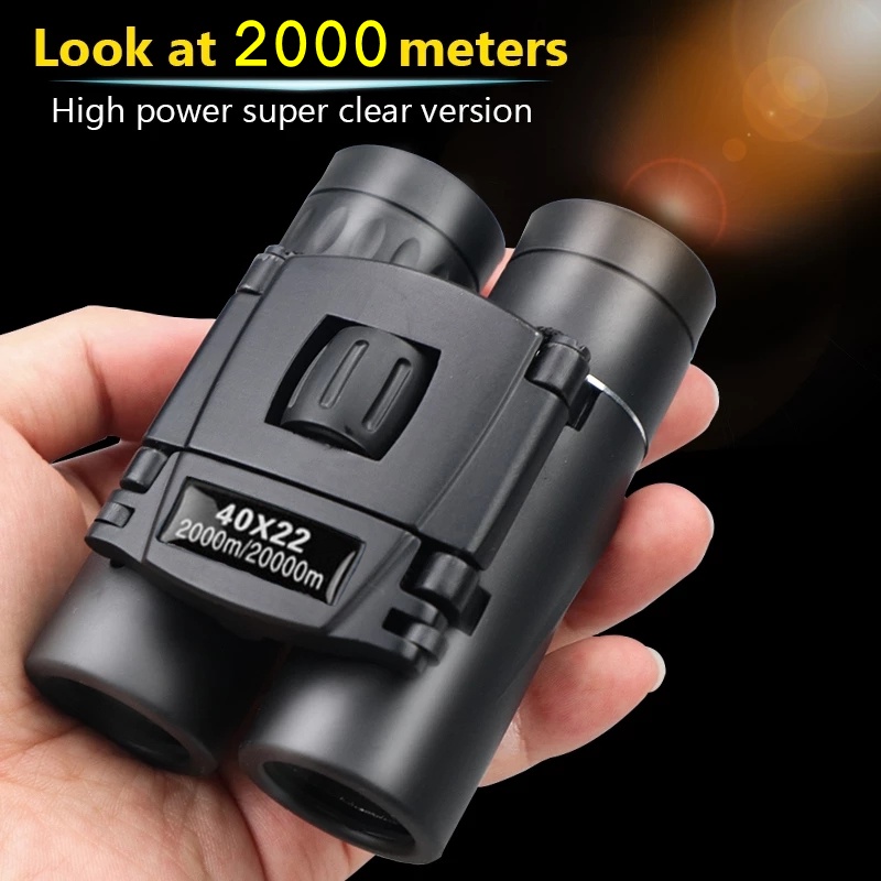 [SG SELLER LOCAL STOCK] Binoculars 40x22 HD Powerful 2000M Long Range Folding Mini Telescope BAK4 FMC Optics Bird Watching Sports Outdoor Camping Travel