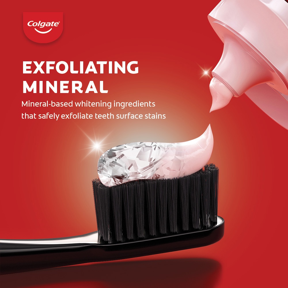 Colgate Optic White Exfoliating Mineral Whitening Toothpaste Valuepack ...