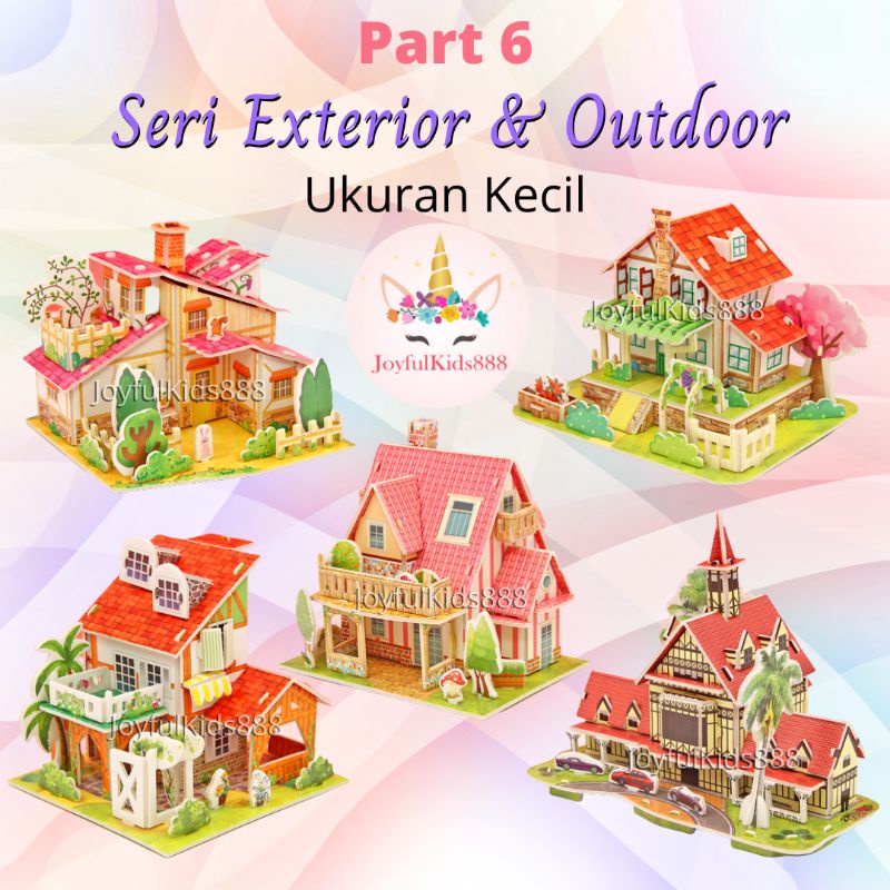Children's Educational Toys 3D Puzzle Miniature DIY Small Jigsaw Part 6 ...