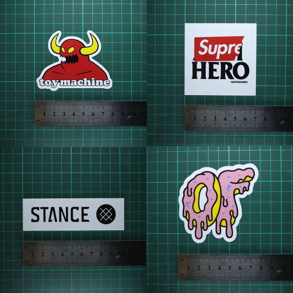 Sticker ( Toy Machine, Supreme, Stance, Odd Future ) | Shopee Singapore