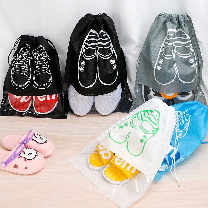 Shoe storage bag nonwoven fabric bundle pocket household travel