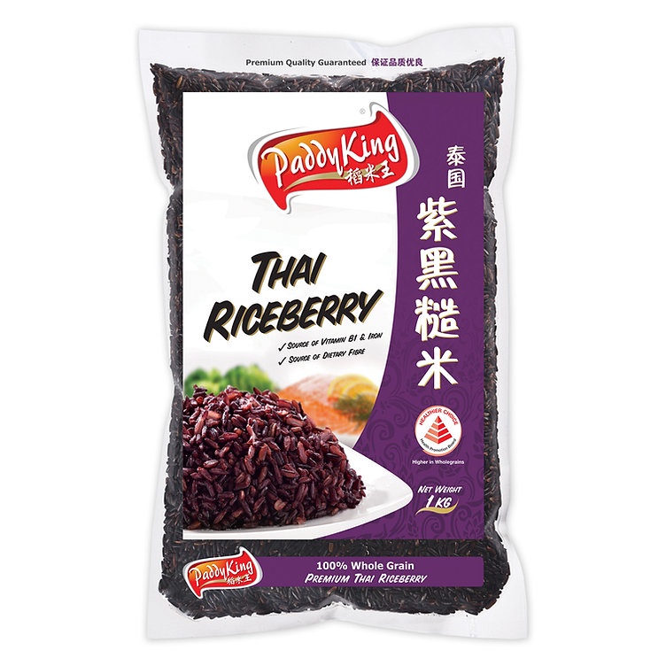 PaddyKing Thai Riceberry Rice 1kg (Vacuum Pack) | Shopee Singapore