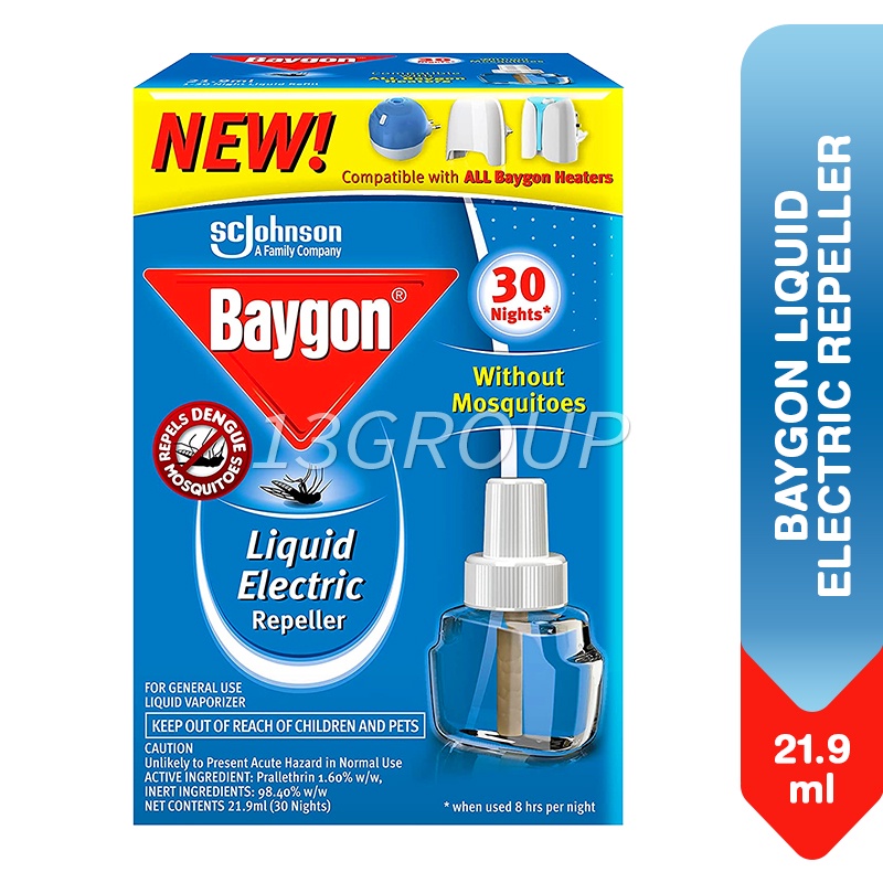 Baygon Liquid Electric Repeller Refill Mosquito Repellent, 21.9ml