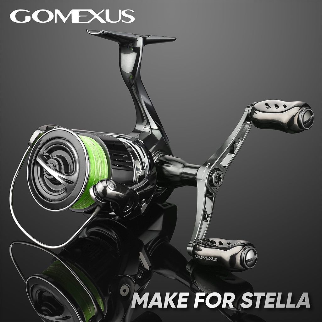 Gomexus Galaxy】Reel Handle With Titanium Knob 82-98mm | Shimano