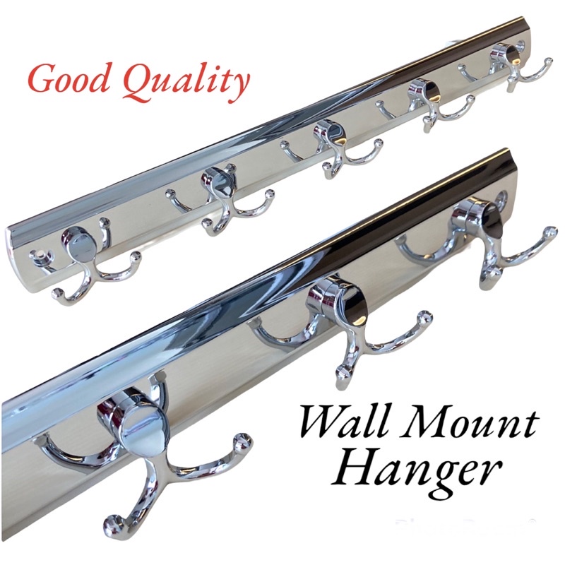 Wall Mount muti hooks clothes hanger bathroom toilet clothes rack Shopee Singapore