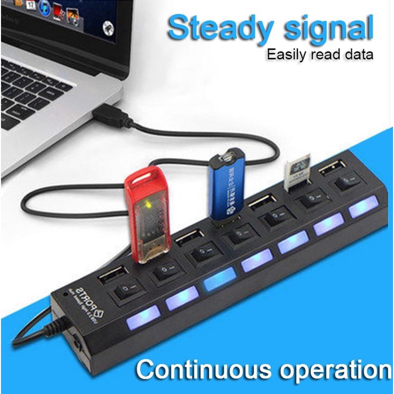 SG STOCK - USB Hub 2.0 3.0 Multi USB Port 4/7 Ports Hub USB High Speed ...