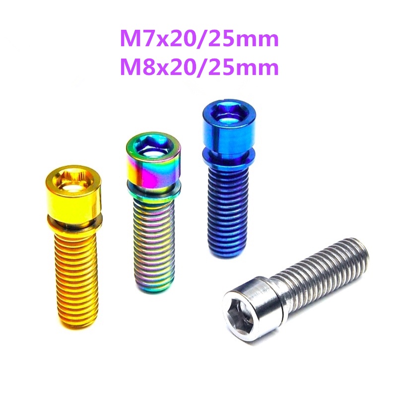 Titanium Allen Head bolt M7x20 M7x25mm M8x20 M8x25mm Golden for