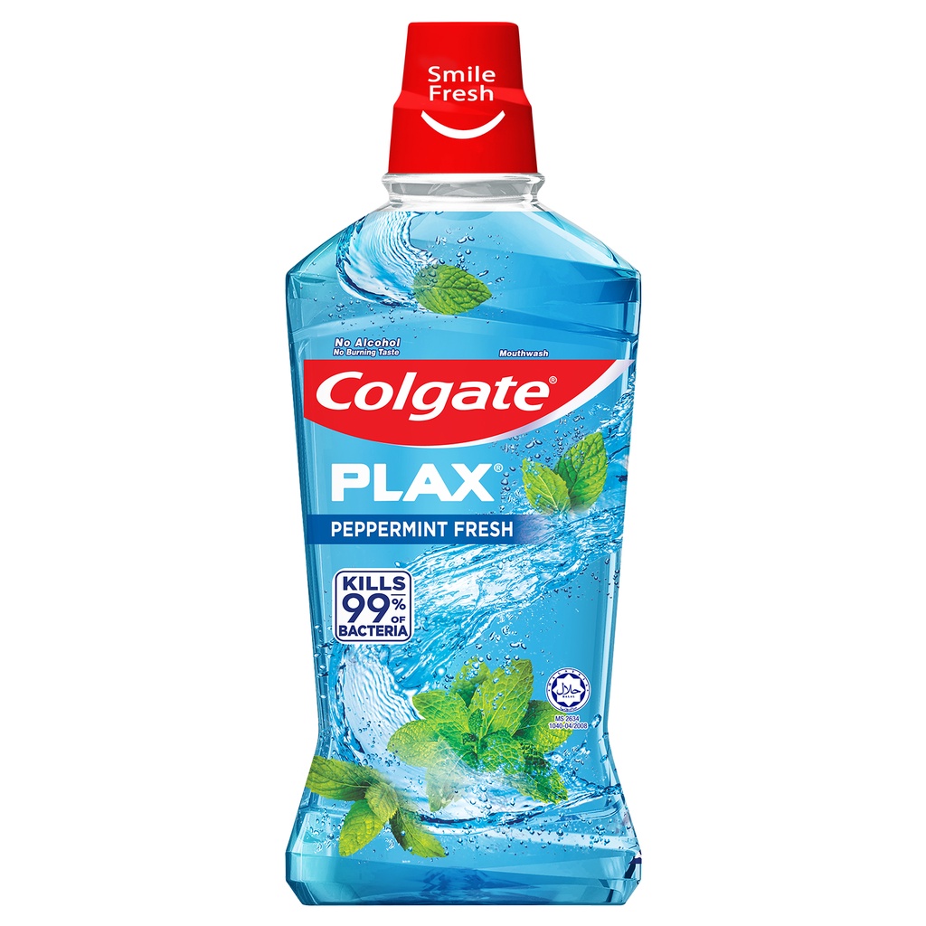 Colgate Plax Assorted/ Peppermint/ Fresh Tea Mouthwash 1L [Bundle of 4 ...