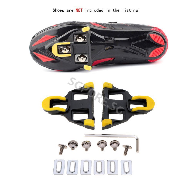 Cycling Shoes Cleat Road Bike Bicycle Lock Color SPD SL Cleats Set 6 ...