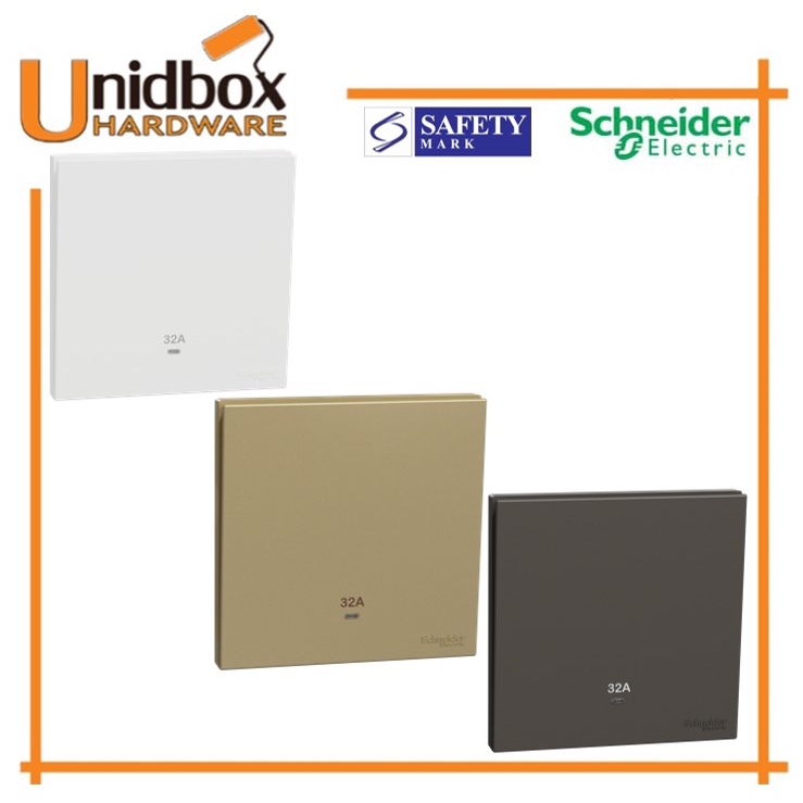 Schneider Electric AvatarOn C 32A 250V 1 gang double pole switchitch