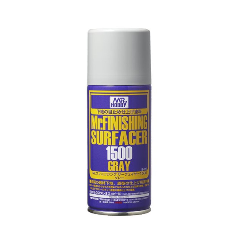 Mr. Hobby FINISHING SURFACER Primer Spray for Hobby Plastic Model Gunpla Gundam Tamiya Warhammer