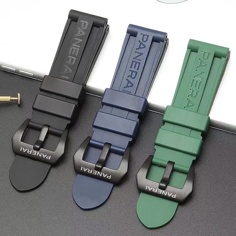 For Panerai Silicone Rubber Watch Strap 22mm 24mm Watch Bracelet