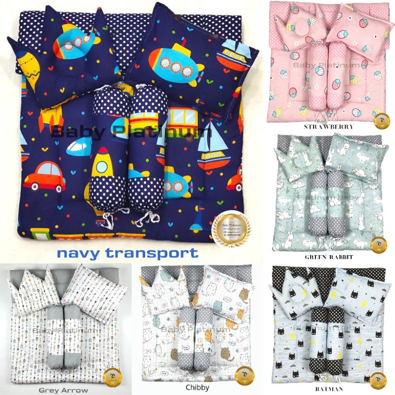 Baby Bed Cover Full Set Blanket Cover Pillow Bolster Baby Sleeping Mat