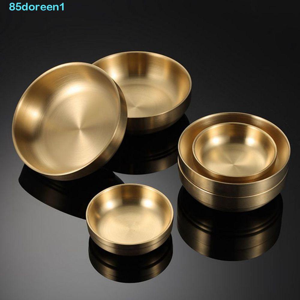 DOREEN1 Rice Bowls Metal Thick Mixing Kitchen Double Layer Rice Food ...