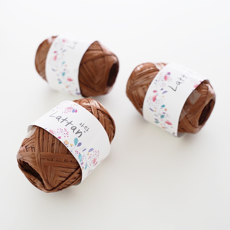 [LATTAN] 40g_80m_100% Raffia, High-Quality Regenerated Fiber Yarn ...