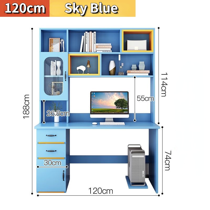 [Formaldehyde free] Study table office table computer table with drawer