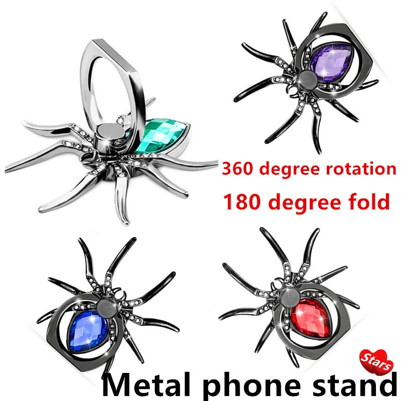 Spider Phone Finger Ring Holder Metal Desktop Stand