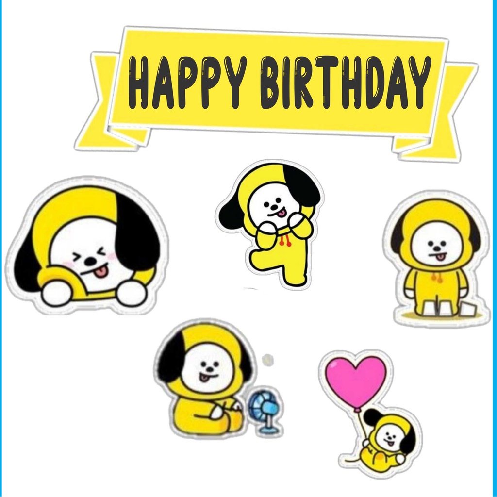 Print CAKE TOPPER Birthday TOPPER Birthday TOPPER/BT21 LABELLE JAYA ...