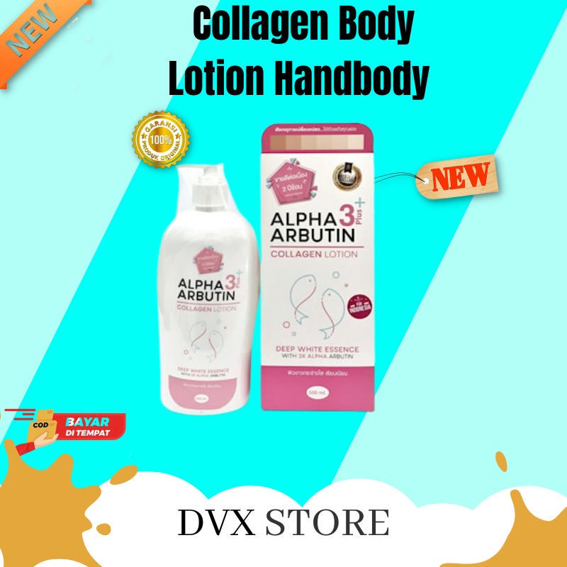 Alpha Arbutin 3 Plus Collagen Body Lotion Handbody Whitening Lot