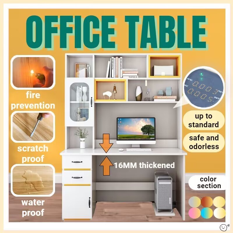 [Formaldehyde free] Study table office table computer table with drawer