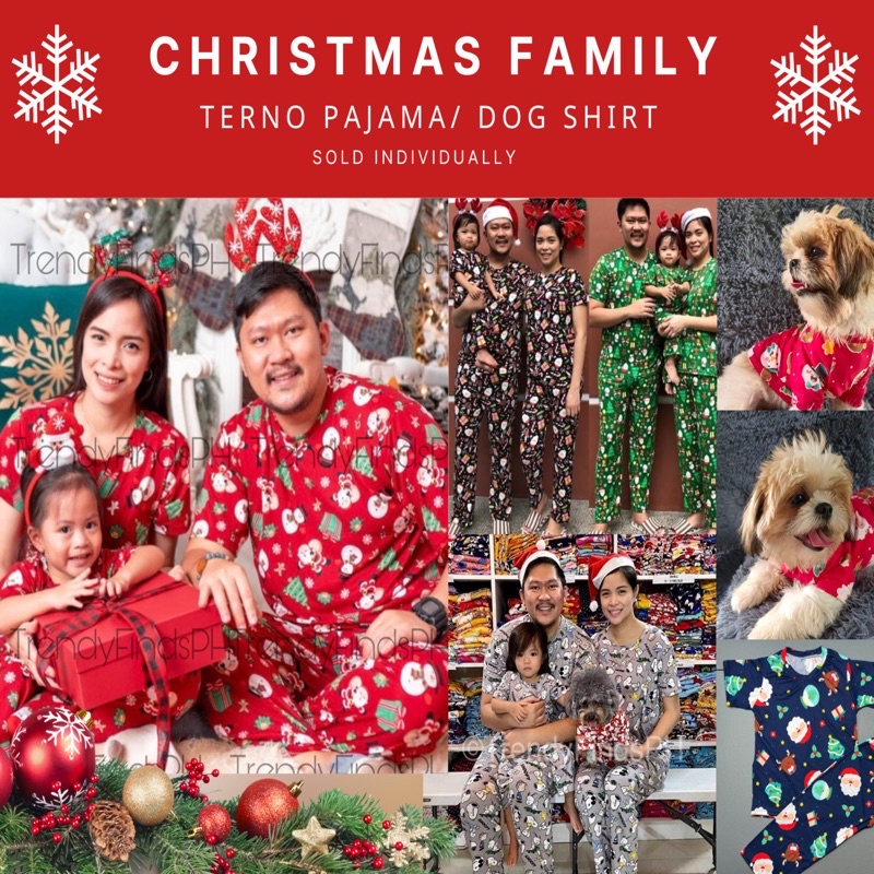 Christmas terno pajama hotsell