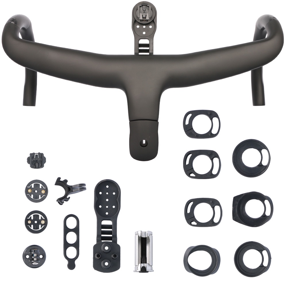 T1000 Carbon Fiber Bike Integrated Handlebar Internal/External Cable