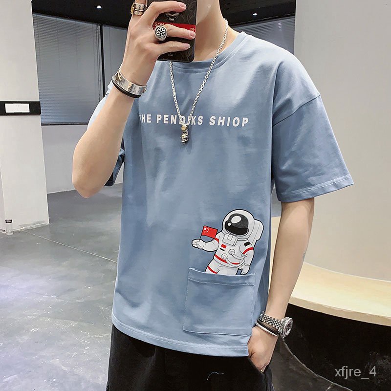 SG?Men T-shirt Short Sleeve Tshirt Round Neck T shirt Men Clothing T-shirts QDQ1